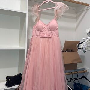 Baby pink tulle princess dress